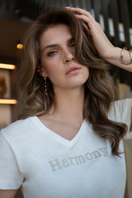 T-shirt Harmony Off White - Silver