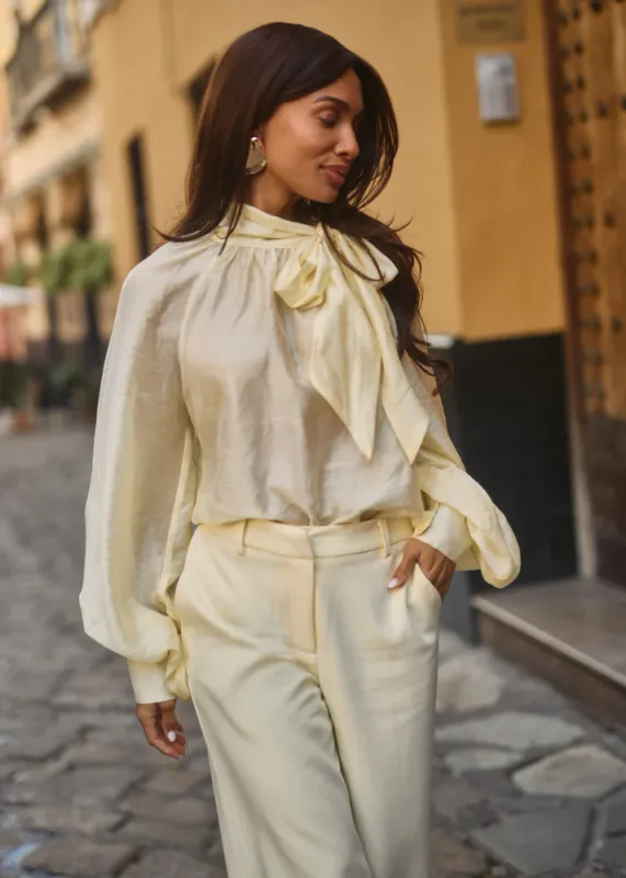 Lolani Wide Trouser Butter Yellow