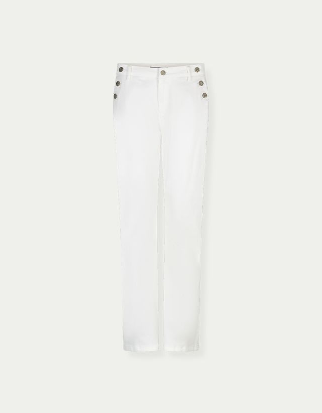 Bibette Off-White &amp; Buttons Offwhite