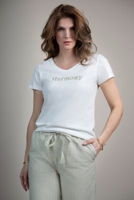 T-shirt Harmony Off White - Sage