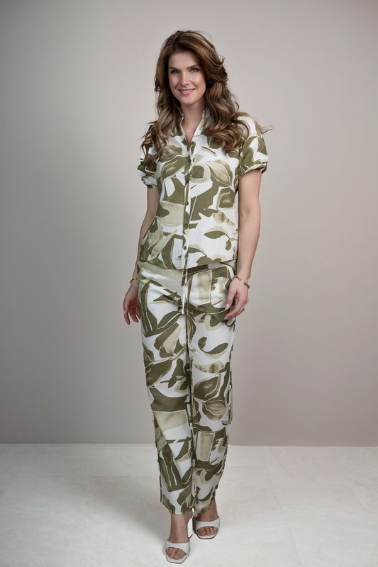 Trouser Mira Green Desert Flower