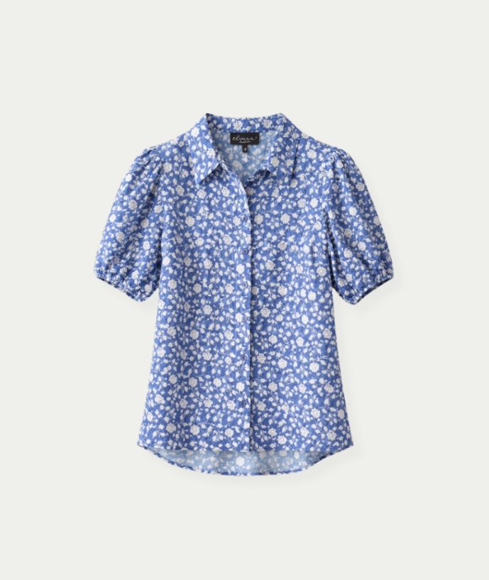 Blouse Sophia Greek Flowers