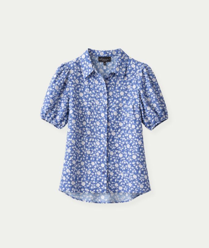 Blouse Sophia Greek Flowers