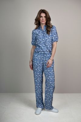 Blouse Sophia Greek Flowers