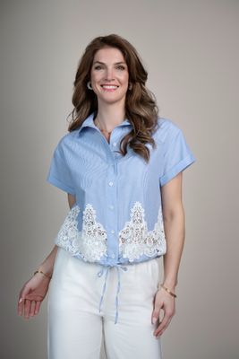 Blouse Renate Striped Blue