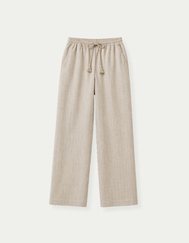 Trouser Jessie Sand Stripe Linen