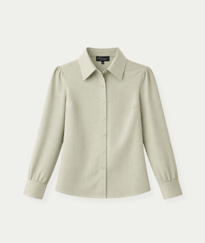 Blouse Jessie Sage Stripe Linen