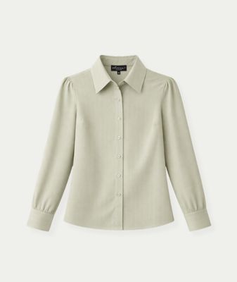 Blouse Jessie Sage Stripe Linen