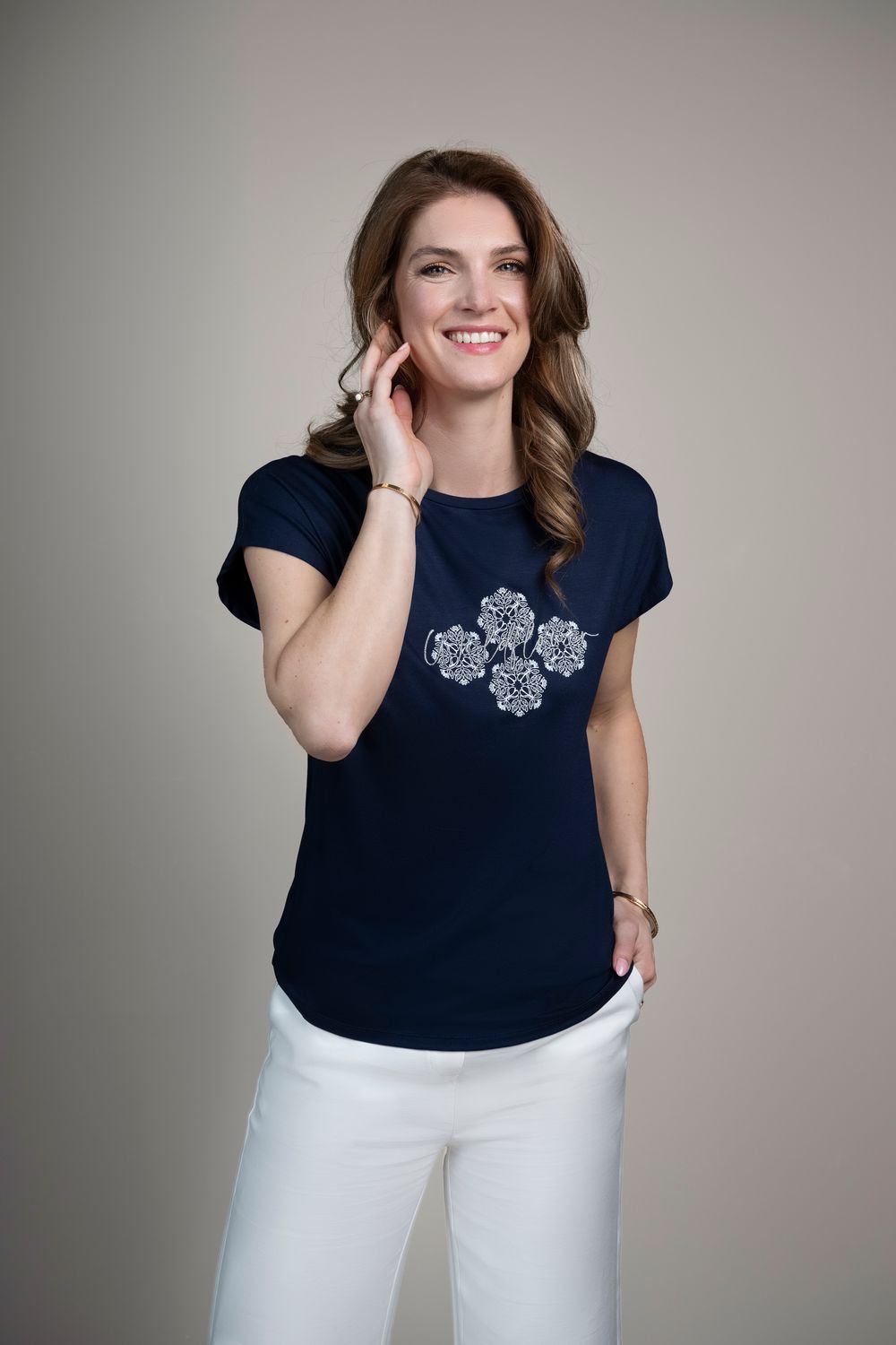 T-shirt Wildflower Navy