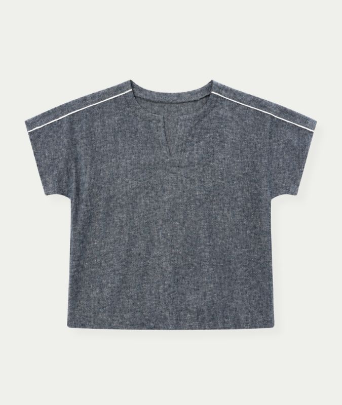 FQLAVA-BLOUSE Navy