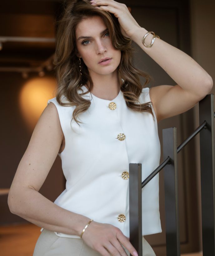 Gilet Cato Off White