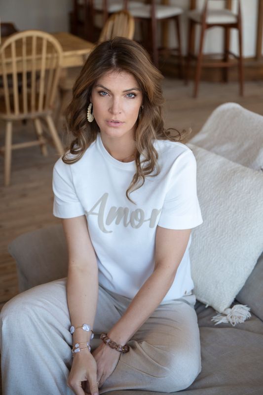 T-shirt Amor Off White