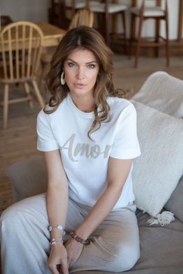 T-shirt Amor Off White