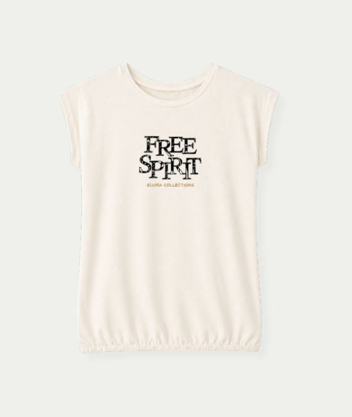 T-shirt Free Sprit Ecru