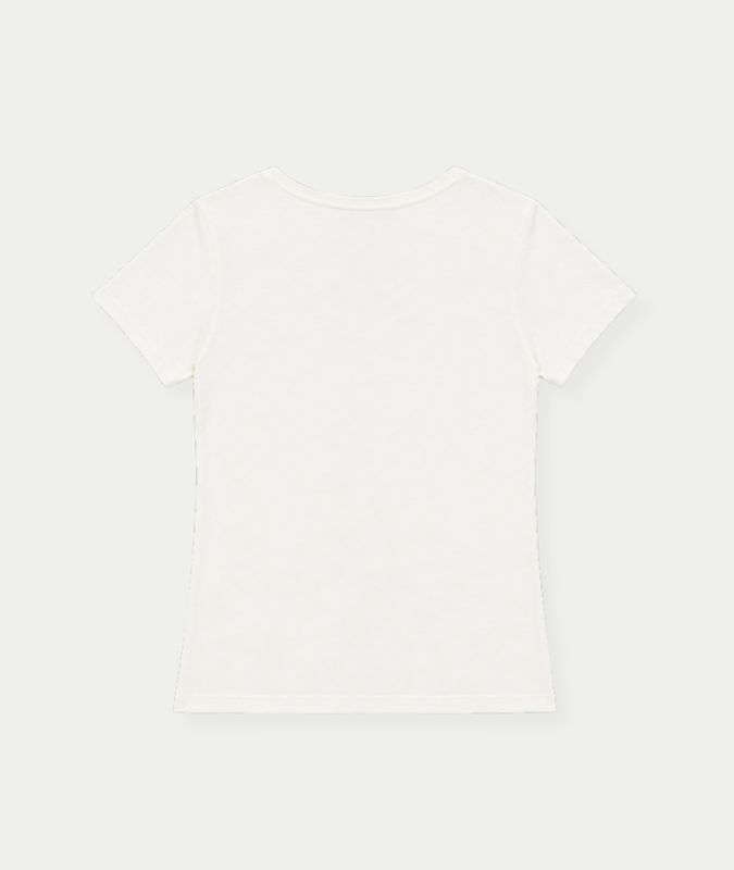 T-shirt Sol Off White - Berry
