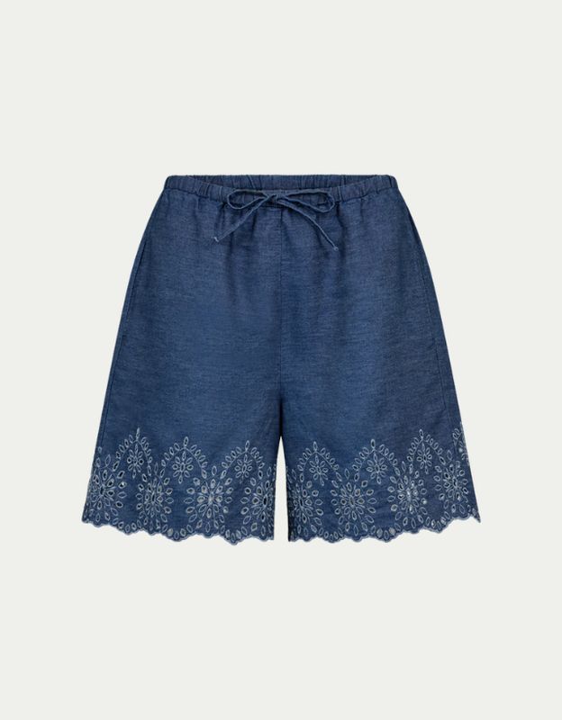 FQLINDA-SHORTS Dark Blue Denim