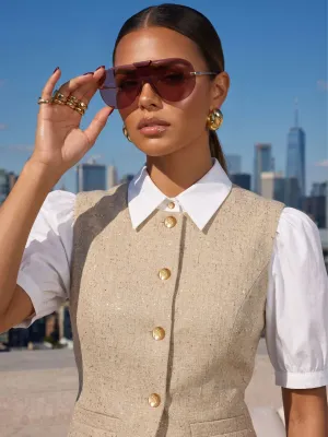 Reza Waistcoat Tanin