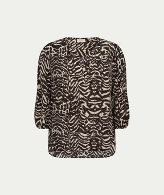 FQMALENE-BLOUSE Moonbeam w. Mole