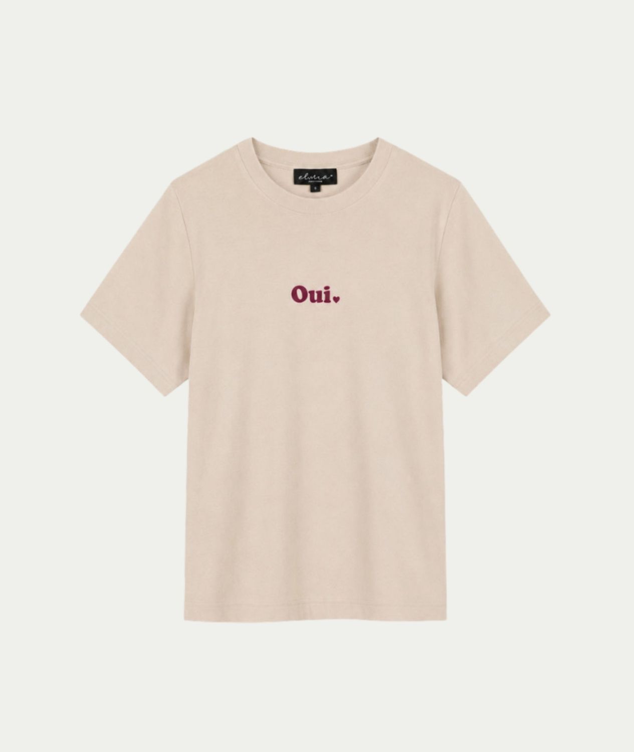 T-shirt Oui Off White - Merlot