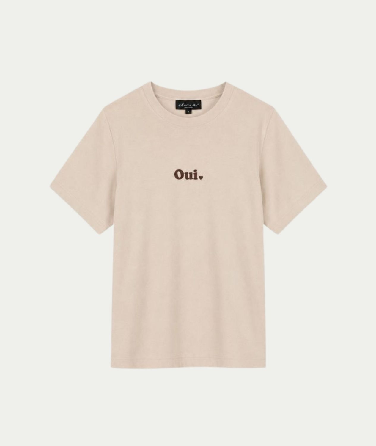 T-shirt Oui Off White - Dark Coffee