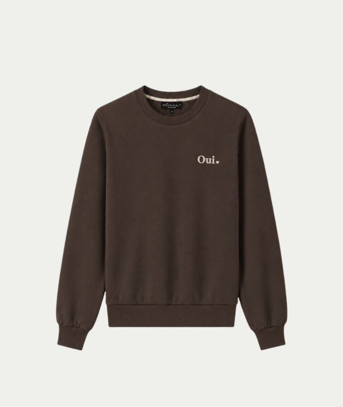 Sweater Oui Dark Coffee