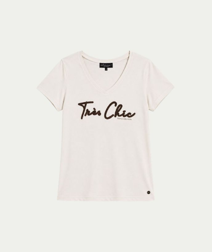 T-shirt Trés Chic Ecru