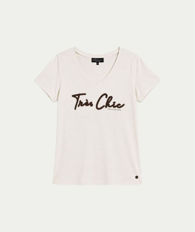 T-shirt Trés Chic Ecru