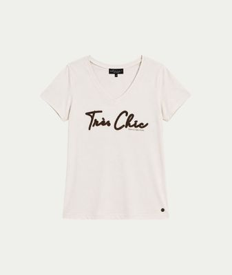 T-shirt Trés Chic Ecru