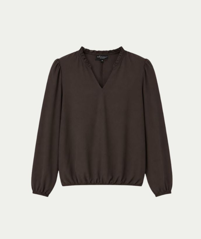 Blouse Ava Dark Coffee