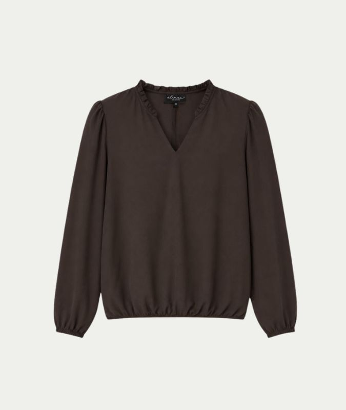 Blouse Ava Dark Coffee