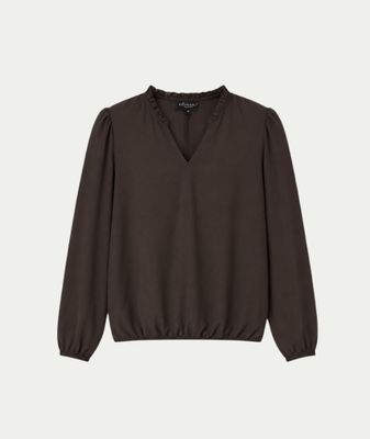 Blouse Ava Dark Coffee