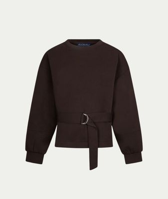 Shakira top &amp; belt scuba espresso