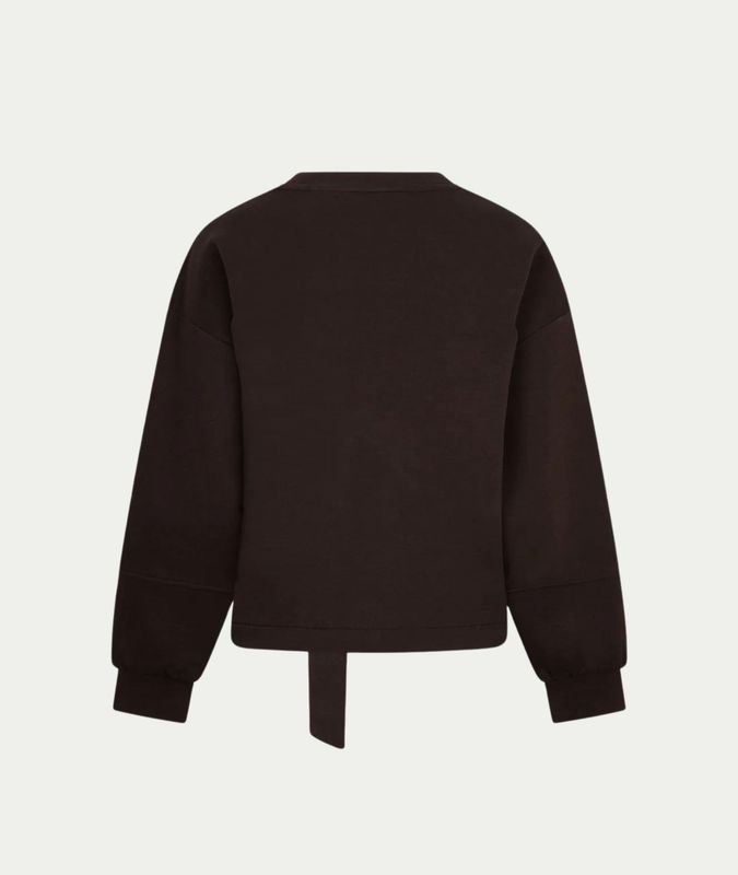 Shakira top & belt scuba espresso