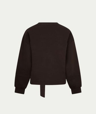 Shakira top &amp; belt scuba espresso