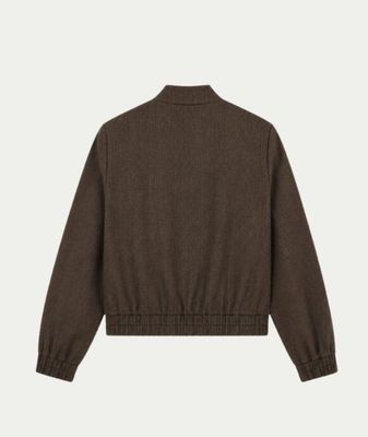 Bomber Riley Dark Coffee Zigzag
