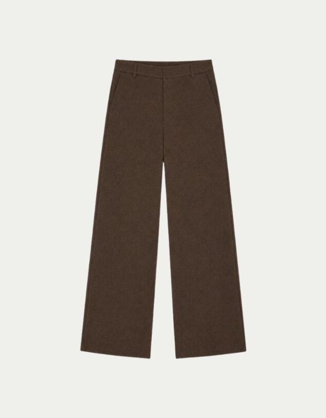 Trouser Riley Dark Coffee Zigzag
