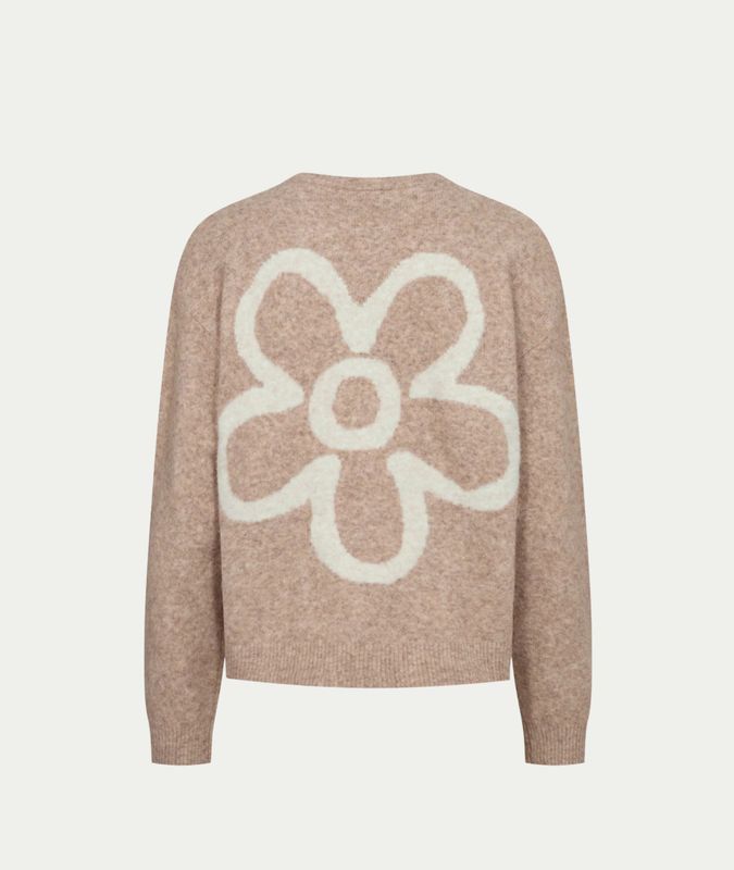 FQNOMAS-CARDIGAN Silver Mink Mel w Moonbeam Mel