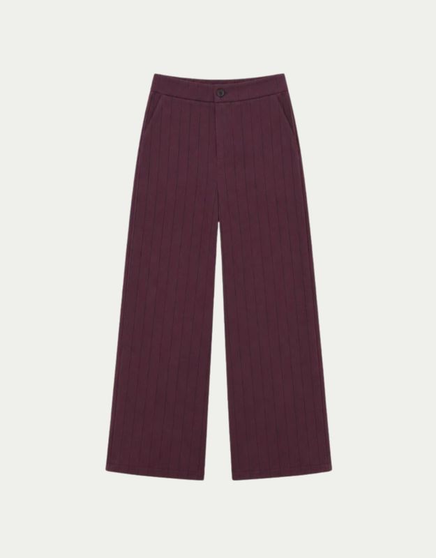 Trouser Louise Merlot Stripes