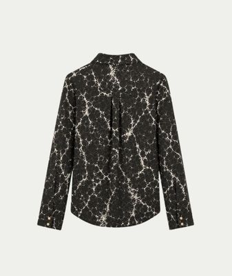 Blouse June Brown Marmer