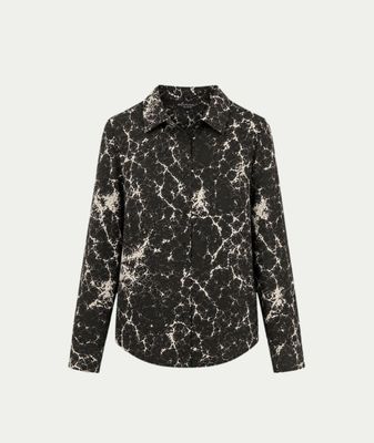 Blouse June Brown Marmer