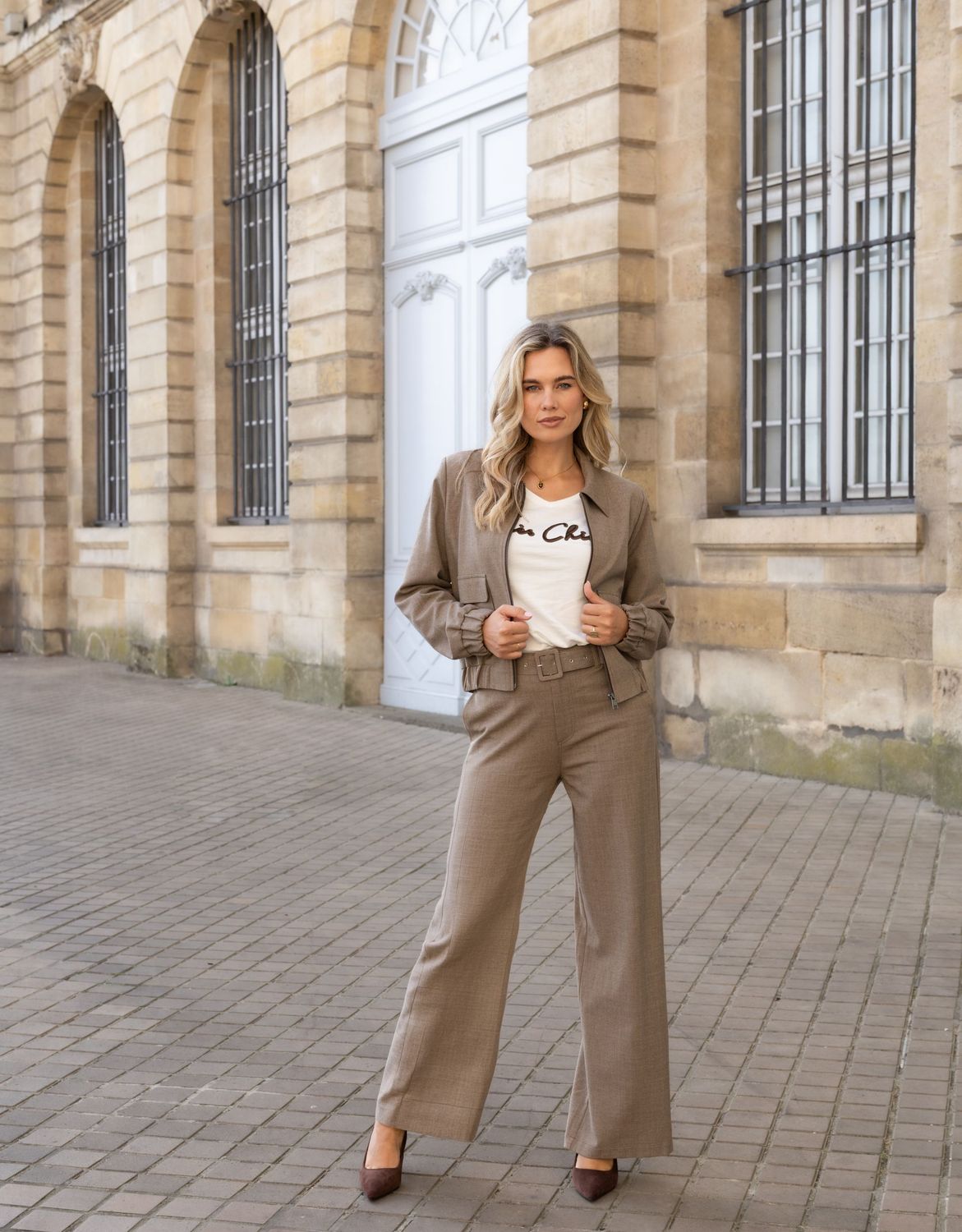 Trouser Rumi Cappuccino Check