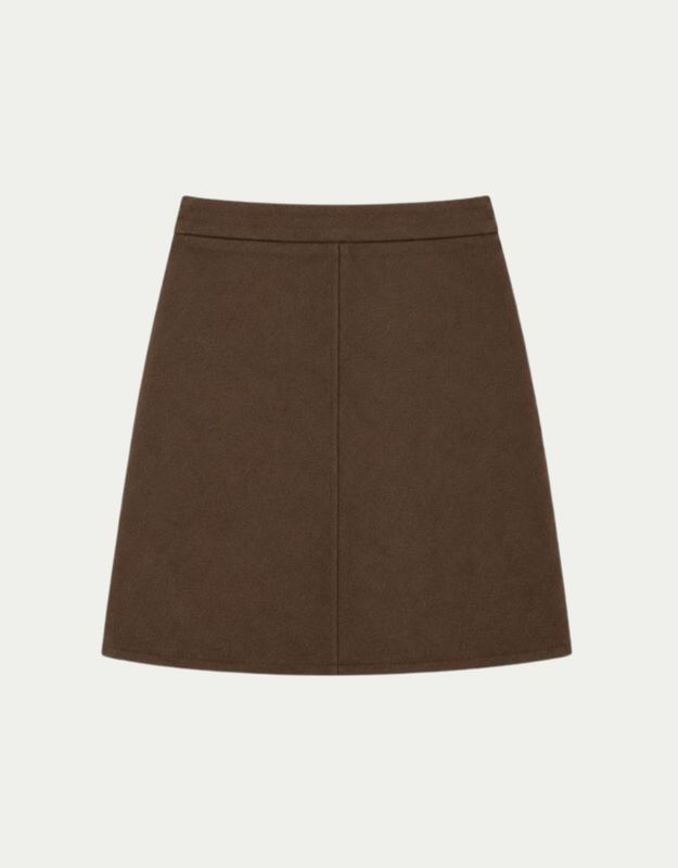 Skirt Lily Dark Coffee Suede