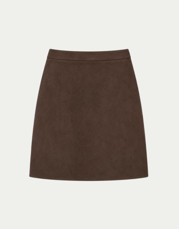 Skirt Lily Dark Coffee Suede