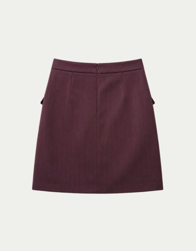 Skirt Louise Merlot Stripes
