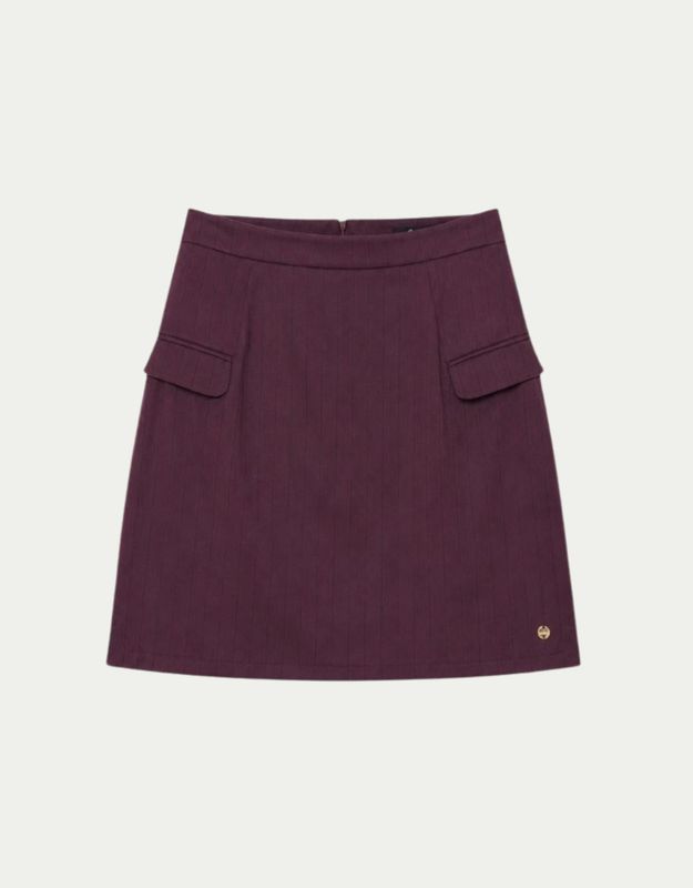 Skirt Louise Merlot Stripes