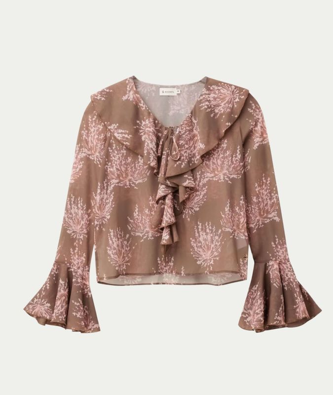 Edine top Mocha Rose