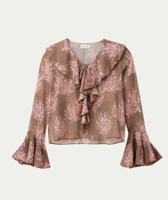 Edine top Mocha Rose