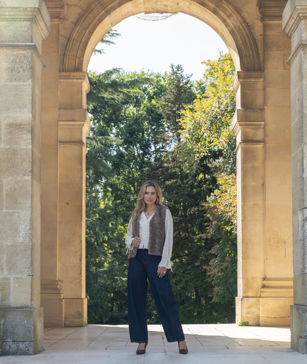 Gilet Quinn Brown Fur