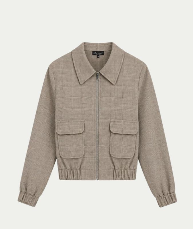 Bomber Rumi Cappuccino Check