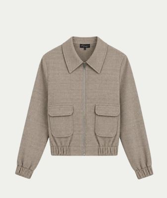 Bomber Rumi Cappuccino Check